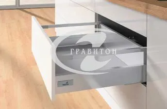 Комплект InnoTech Atira полного выдвижения Silent System, 470 на 144, релинг, серый