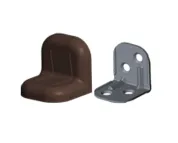 Уголок крепежный с пластиковой крышкой, орех (7), тип 2