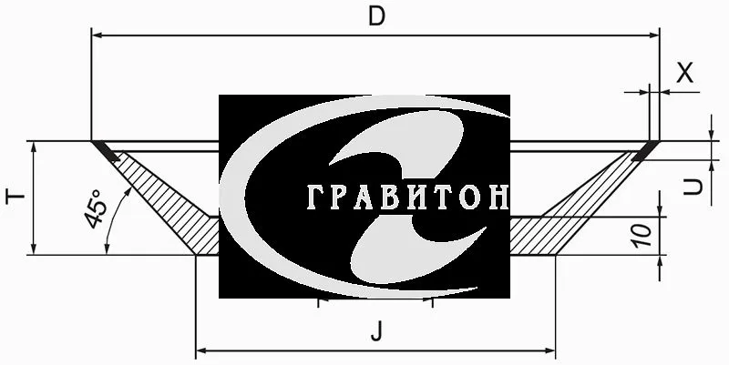 2К 12V9  125*13*32*3*13,5-20  AC6  D46 125B D26  Круг шлифовальный из синтетического алмаза