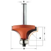 Фреза внутр.радиус R=31,75 (нижн. подш.) S=12 D=82,5x44,4