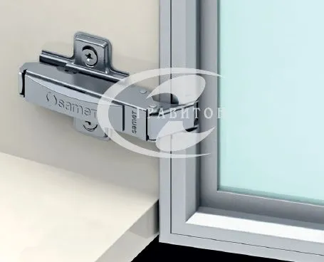 Петли STAR TRACK DECOFIX изгиб 9 мм для полунакладных дверей