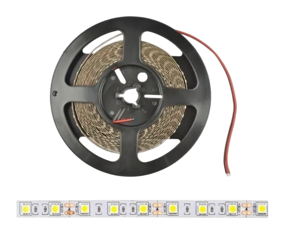 Светодиодная лента SMD5050-300-12 IP33 белая теплая 60 120 14,4W 5000х10х2 DC12 840