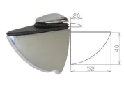 Держатель полки ALBA "Тукан" Р1514,хром