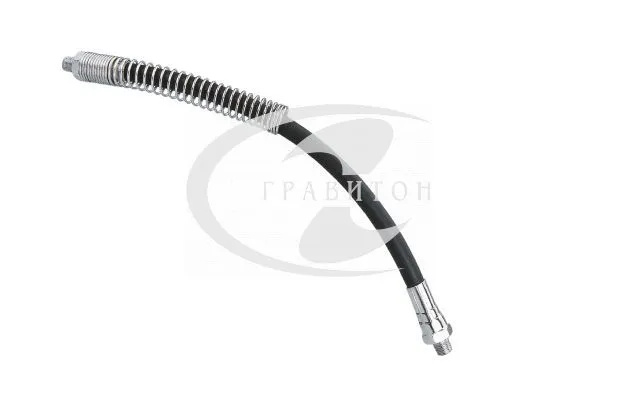 GR43761 - GHC/HP-18/SPP Сменный шланг для смазочных шприцев 450мм. с пружиной, 400атм., 1/8"BSPT