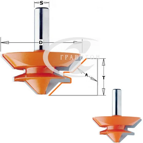 Фреза сращивание 9,5-19мм (Угол 90/180гр.) S=12 D=50,8x22,2
