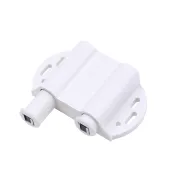 Магнитный держатель двойной для стекл. фасада, белый (компл - 2 шт)