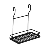 Полка одинарная QCWJ202F-3 ALBA 220х143х258мм, черный матовый