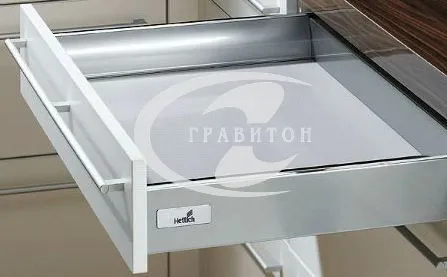 Комплект ящика InnoTech частичного выдвижения с демпфированием, NL470, H70, цвет серый