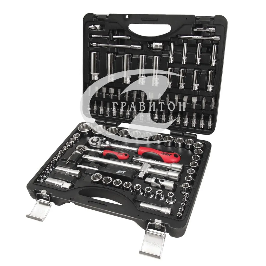 Набор головок торцевых и вставок 1/4" & 1/2" для поврежденных болтов и гаек (в кейсе) 110 предметов
