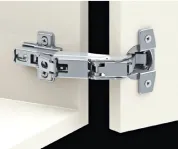 Петля STAR TRACK 165° изгиб 0 mm, для накладных дверей 48AX (NI) SAMET