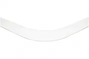 Закругление цоколя (универсальное) 100мм L1,18м, пластик, белый