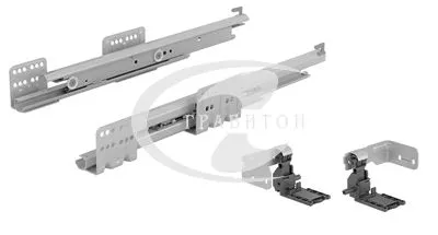 Комплект направляющих Actro для ящика ArciTech, NL500, KD16, 60кг ,полн.выдв, Р2О