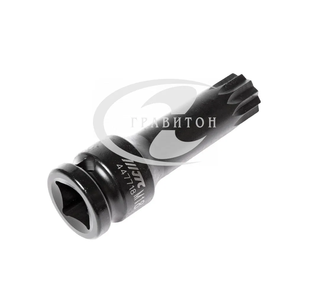 Головка торцевая ударная SPLINE 1/2'' x M18 длина 78мм JTC/1