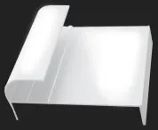 Упор фасонный Белый Х93854 L= 5.4м. уп. 10шт