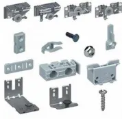 Комплект фурнитуры TopLine L для 2 дверей, передняя дверь справа, с ограничением хода, профиль перед верхней панелью, EB 31, STB 11