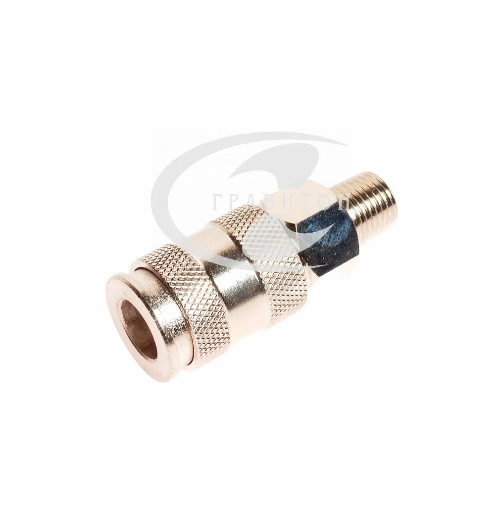 Соединитель быстросъемный 1/4" РТ male (европейский стандарт) JTC /1