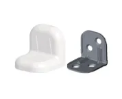 Уголок крепежный с пластиковой крышкой, черный тип 2