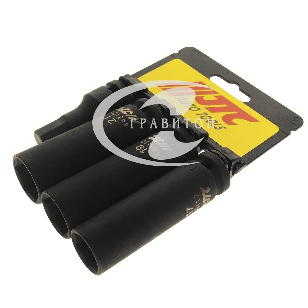 Набор головок ударных тонкостенных глубоких  1/2", 4шт JTC