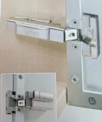 Петля intermat 9936-Alu-T2 для Silent System накладная