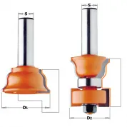 Комплект 2 фрез дверной переплет макс.35мм S=12 D=38-35