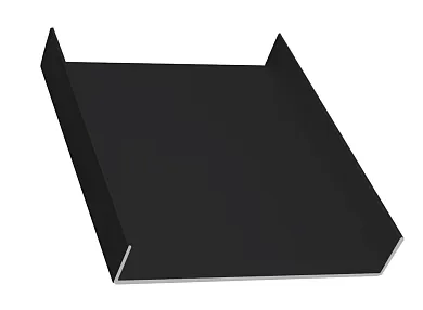 Упор прямой ЧЕРНЫЙ МАТОВЫЙ L= 5.4м. уп. 10шт