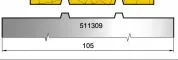 51.13.09 Ножи профильные доска пола-вагонка L=100 мм.