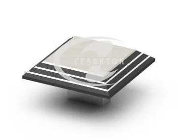 ProDecor, ручка Spezia, 60х60 мм, черная матовая