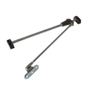 Кронштейн мебельный секретерный правый 240мм, коричневый