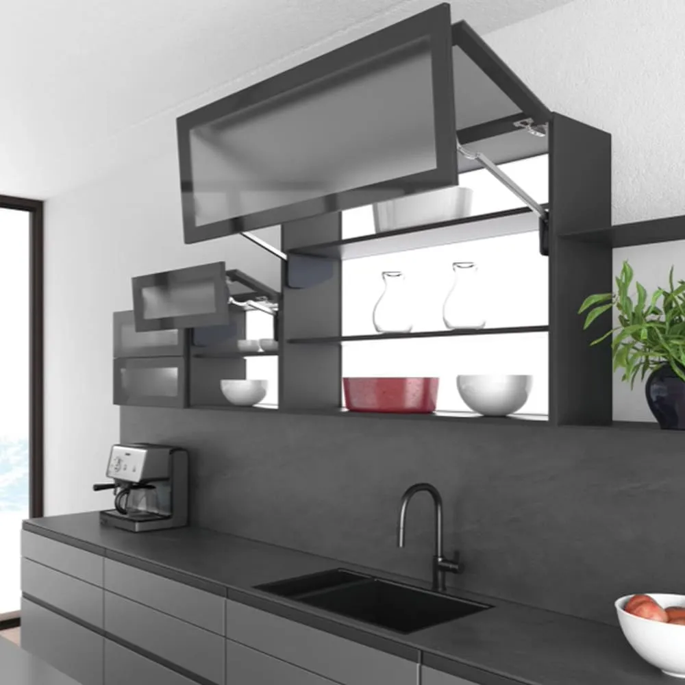 Механический подъемник Multi-Mech B1 237мм антрацит, высота фасада 700-859мм, SAMET (пакет)