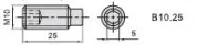Винт В10.25 (М10*25) для фрез Иберус