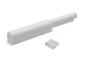 Нажимной толкатель фасадов с магнитом, накладной, белый, 21N