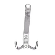 Крючок 3-х рожковый, матовый хром