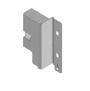 Крепление задней стенки ящика SMARTBOX под 16 мм h -68мм, без/рел, левая-правая, сер. SAMET