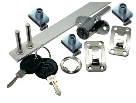 Замок Е/09412,штырьевой на 3 ящика, уп 12шт