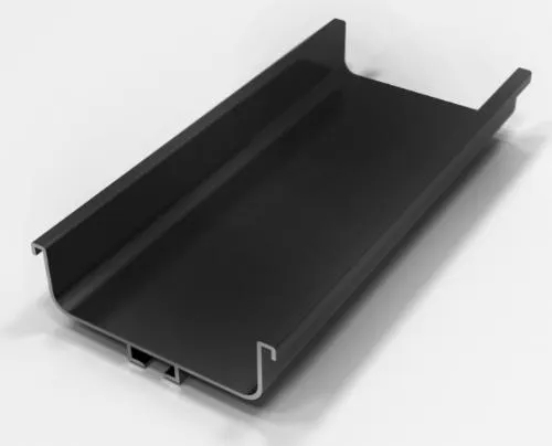 Профиль С Черный матовый L= 5.4м.GOLA (10шт/уп)