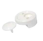 Зеркалодержатель пластмассовый 4мм белый, уп 500шт