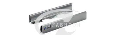 Боковина ящика InnoTech, высота 54 мм, длина 470 мм, серая, левая