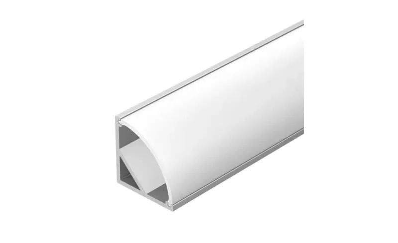 Угловой ал.профиль с экраном в индивид.упаковке 2000х16х16мм (серебро)