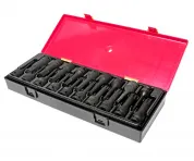 Набор головок ударных TORX, HEX 1/2" (в кейсе) 19шт JTC /1