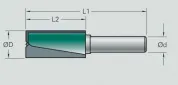 80304374 Фреза 4*12*GL50 S8*32 Z2+1 Leuco