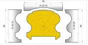 51.25.19 Ножи профильные поручень L=70 мм.