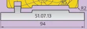 51.07.13 Ножи профильные  L=90 мм.