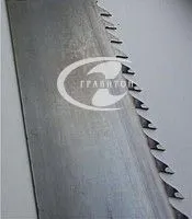 Пила рамная ТТН75х1  1250 x 180 x 2,2 шаг 26 напайка 3,8 мм Стеллит.