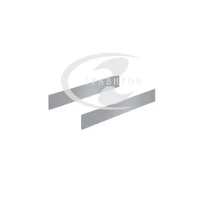 Комплект надставок на боковину TopSide InnoTech Atira, 470 на 144, сталь, серый