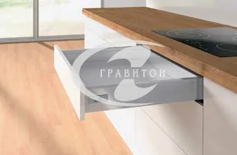 Комплект InnoTech Atira полного выдвижения Silent System, 350 на 70, серый