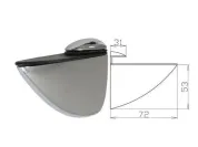 Держатель полки ALBA "Гранд-Тукан" Р1512,хром, уп 10шт