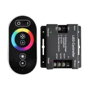 RGB-контроллер сенсорный 5 клавиш черный пульт 12/24V 18A