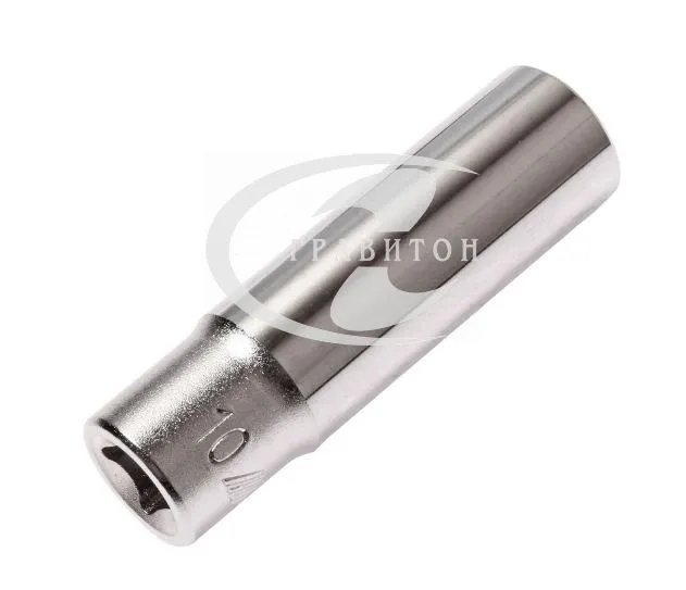 Головка торцевая глубокая 6-гранная 1/4" х 10мм, длина 50мм JTC /1/20/500