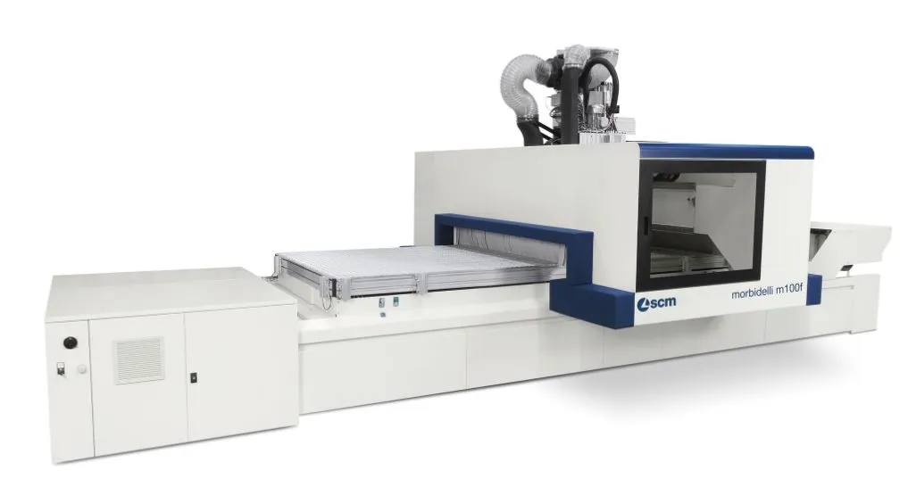 Обрабатывающий центр с ЧПУ для сверления и фрезерования Morbidelli m100 f