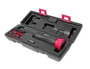 Отвертка динамометрическая 1/4" с набором бит и адаптеров (в кейсе) JTC /1
